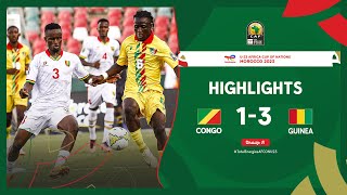 Congo 🆚 Guinea | Highlights - #TotalEnergiesAFCONU23 - MD2 Group A