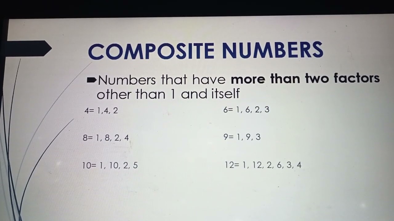 Number Theory: Prime And Composite Numbers - YouTube