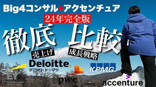 Big4コンサル＋アクセンチュア比較‼売上:成長戦略