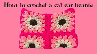 Crochet Tutorial: How To Crochet A Cat Ear Beanie