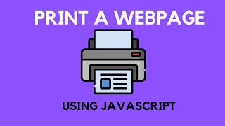 How To Print a Webpage Using Javascript ???