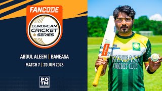 POTM: A.Aleem - TRA vs BAN | Highlights | FanCode ECS Romania | 20 June 2023 | ECS23.481