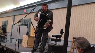 Nationally known Accordionist Joe Martino sings and plays “ Mamma” to the Chicago Accordion club