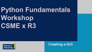 Python Lesson 11: Creating a GUI - Conversion