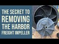 Removing the Harbor Freight Impeller from the Dust Collection System.