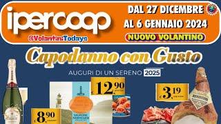 Volantino Ipercoop dal 27 dicembre al 6 gennaio 2025 🎉 CAPODANNO CON GUSTO  🟩⬜️🟥 regione sicilia