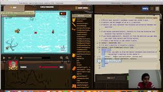 Circle walking in python code combat
