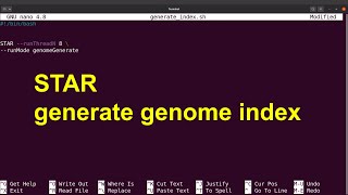 STAR rna seq aligner | generate genome index with star