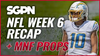 Monday Night Football Prop Bets - NFL Predictions 10/17/22 - NFL Player Props - NFL Recap Week 6
