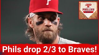 POSTCAST:  PATHETIC IN ATLANTA! Philadelphia Phillies lose 2 of 3 against the Braves, drop Gm3, 3-2!