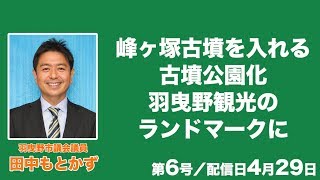 峰ヶ塚古墳を入れる古墳公園化 羽曳野観光のランドマークに