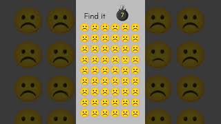 Find the different emoji in 15 seconds #emoji #emojichallenge #trendingshorts #trending #mindtest