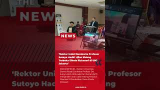 Rektor Unisri Surakarta Profesor Sutoyo Hadiri Ujian Sidang Terbuka Disertasi di UNJ I #shortsvideo