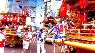 2022年【令和4年】田島神社 生野神社 八阪神社 夏祭り 〔田島 八阪 生野 合同曳行〕