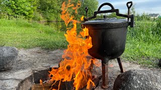 🔥GOLONKI KOCIOŁEK MYŚLIWSKI. Golonka z kociołka. Szwagrowi smakowało 😉🍖🍖🔥#kociołek #golonka