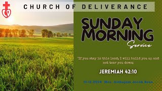 Sunday Morning Service 15.12.2024