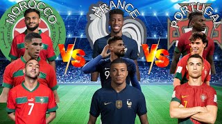 Morocco TRİO 🆚 Portugal TRİO 🆚 France TRİO 🔥💪 (Ziyech, Ronaldo, Mbappe)/ football edit
