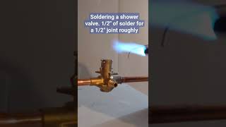 soldering a Moen shower valve #plumbing #shorts