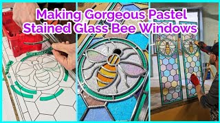 Making Gorgeous Pastel Stained Glass Bee Windows