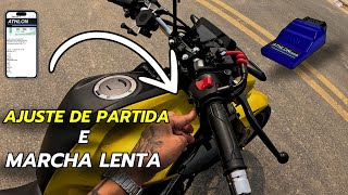 APRENDA A AJUSTAR A PARTIDA E MARCHA LENTA DA SUA MOTO | MODULO ATHLON🔥