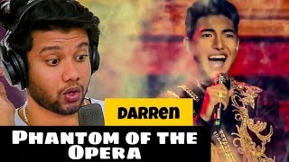 Singer Reacts to Darren Espanto - Phantom of the Opera | shell shocked