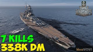 World of WarShips | Großer Kurfürst | 7 KILLS | 338K Damage - Replay Gameplay 4K 60 fps