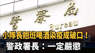 偵查小隊長翹班喝酒成破口！基隆警累計12人染疫－民視新聞