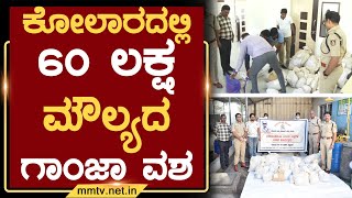 ಕೋಲಾರದಲ್ಲಿ 60 ಲಕ್ಷ ಮೌಲ್ಯದ ಗಾಂಜಾ ವಶ | ಕೋಲಾರ @MMTV-News 25-01-2025