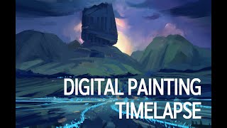 Digital Landscape Painting Timelapse - 259