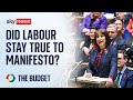 Did the budget align with Labour's manifesto? | Budget 2024