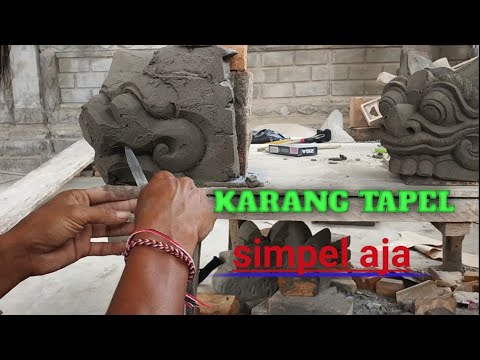 Cara Membuat Ukiran Bali Karang TAPEL || Ukiran Bali - YouTube