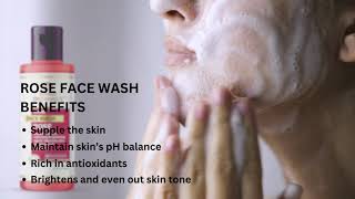 Even out your skin tone by Rose Face Wash - Khadi Organique