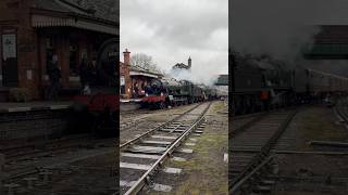 6880 \u0026 6990 double head - Quorn Station - GCR steam gala Jan 2025