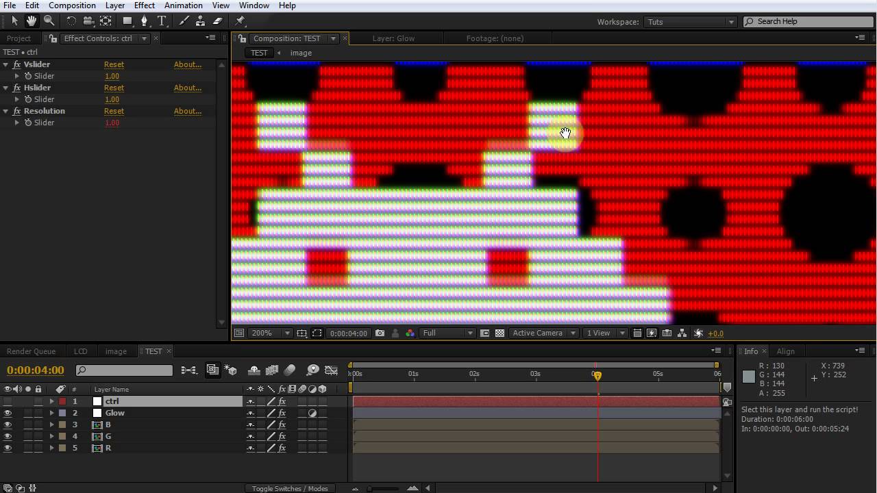 Lcd Look Effect After Effects Script Youtube