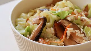 高麗菜飯 做法簡單家常 台式 Cabbage Rice