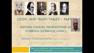 Logic and Truth Tables - Part 3: Symbolic Logic