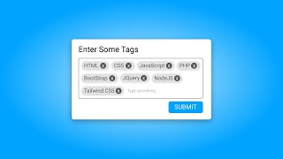 How To Create Add Tags Input Using React.js | React Hooks & CSS