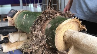 Woodturning Craft - Interesting and Creative Design Ideas, Bamboo Vase Lathe