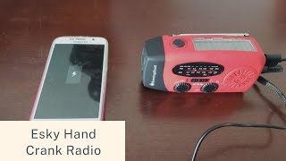 Esky Hand Crank Radio Unboxing | Esky Portable Solar Radio