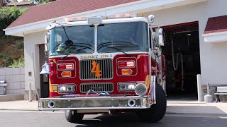 Darby Fire Company Engine 4 responding