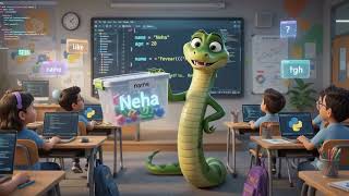 Python Variables Explained by a Snake 🐍 | Learn Python for Beginners
