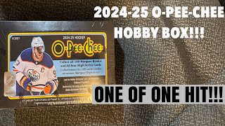 2024-25 O-Pee-Chee Hobby Box! ONE OF ONE HIT! #hockeycards #opeechee #upperdeckhockey #nhlhockey