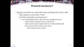 1.26 Integer data types