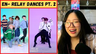 ENHYPEN Relay Dance : 10 MONTHS + GIVEN-TAKEN | Part 2 | REACTION