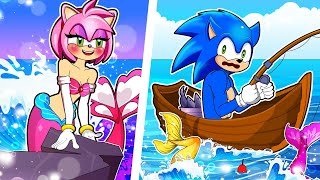 Amy Turns Into Mermaid! What Happened To Sonic? - Sonic Sad Story - Sonic The Hedgehog 2 Animation