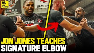 Jon Jones Teaches Signature Clinch Elbows! (From Rashad Evans Fight)