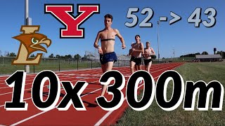 10x 300m w/ 1:30 Rest Track Workout! *Fast Workout*