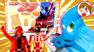 みーたんおねえさん♯196　しまじろうの仮面ライダービルドグミがルパンレンジャーに盗まれた！　開封　サメ　おもちゃ　アニメ