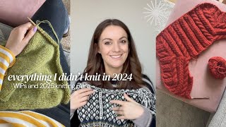 Everything I didn't knit in 2024 (WIPs and 2025 knitting plans) - Little Loops Knitting