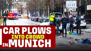 Several injured after car plows into crowd in Munich, Germany hours before security conference